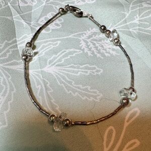 Silver and Quartz Bracelet